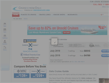 Tablet Screenshot of cruisesfromoslo.com